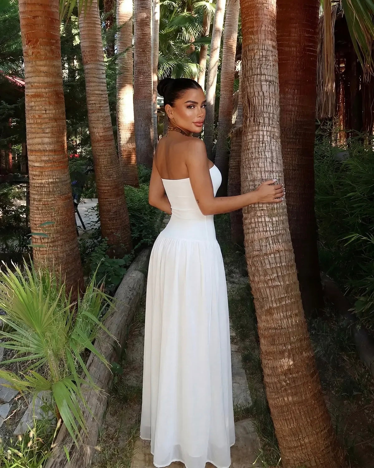 White Pearl Maxi Dress