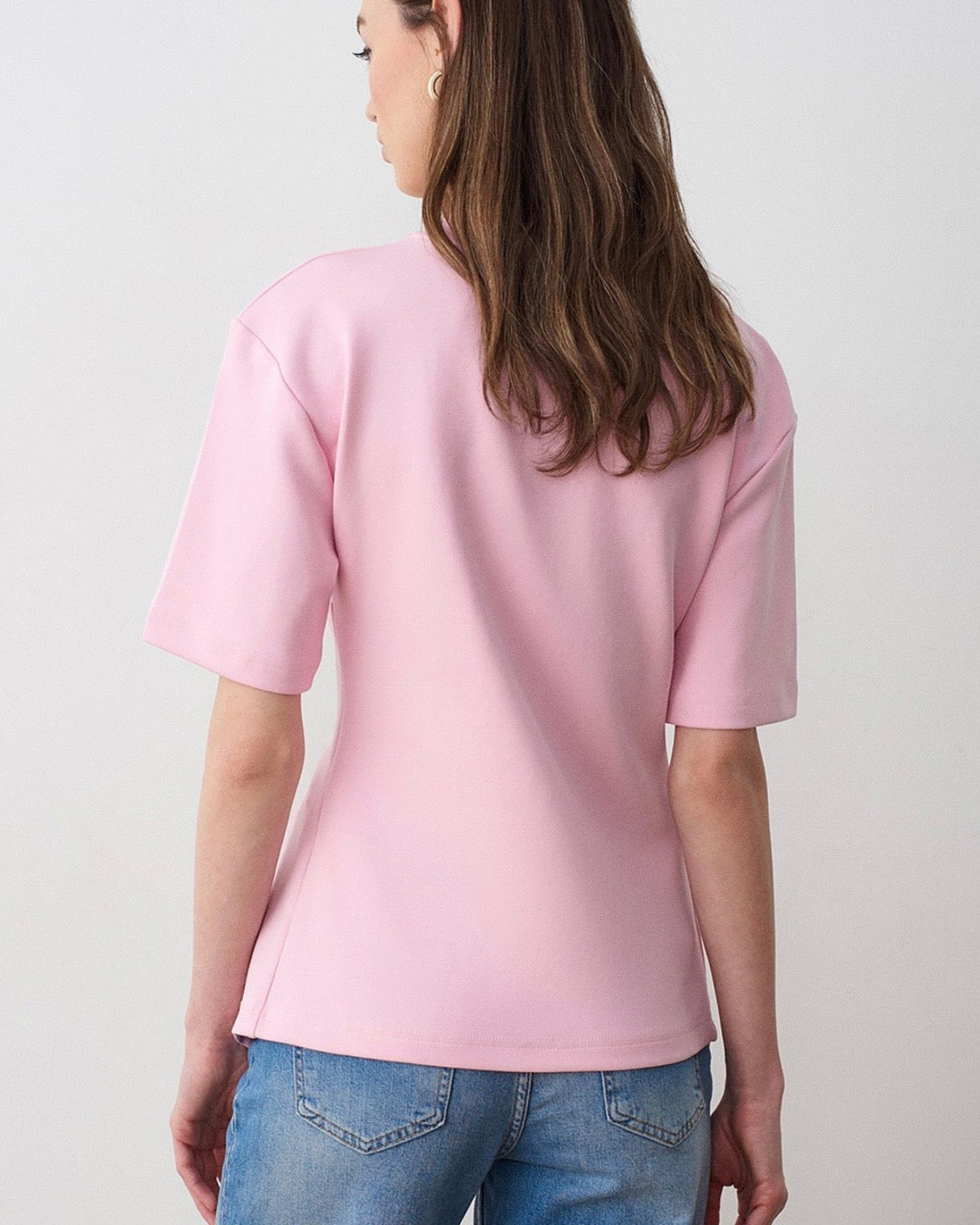 Pink T-Shirt With Gold