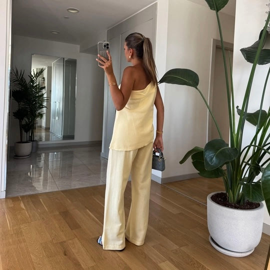 Asymmetrical Butter Yellow Set