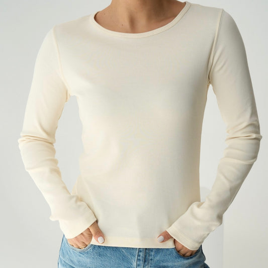 Beige Cotton Top