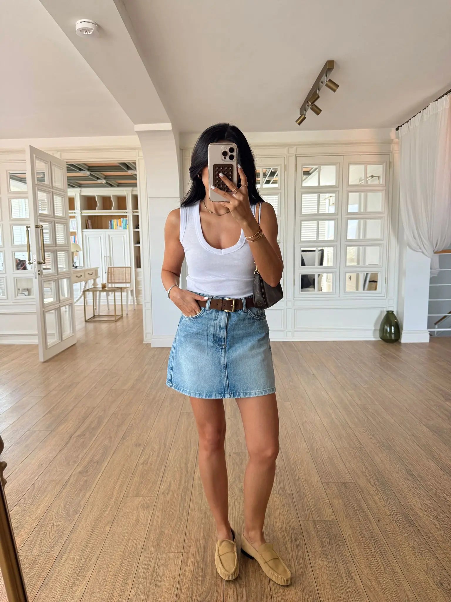 Blue Denim Skirt