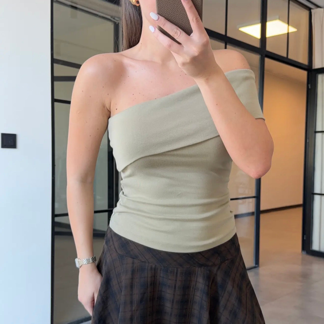 Ayla Olive Top