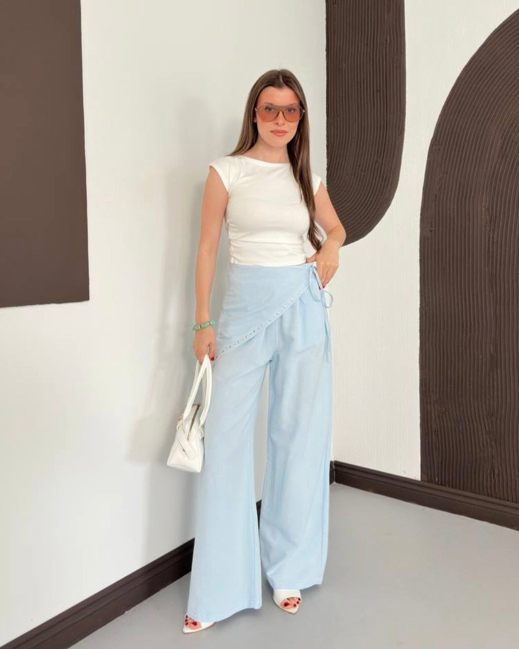 Baby Blue Bandana Pants