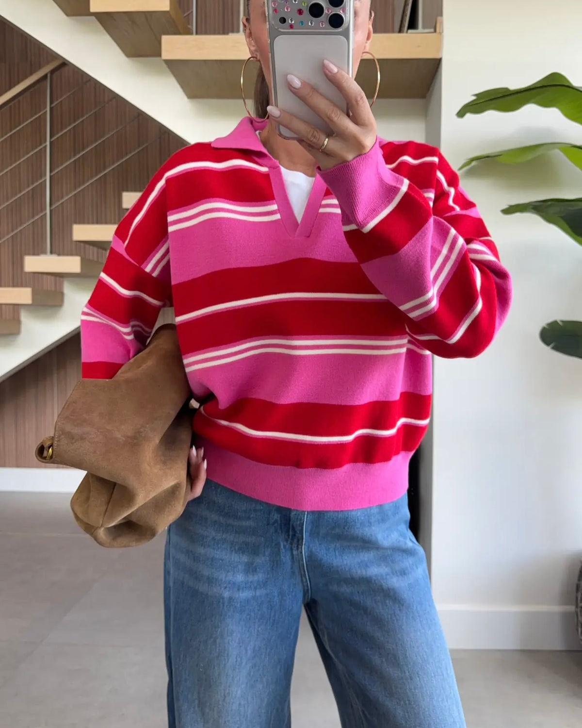 Red Striped Sweater
