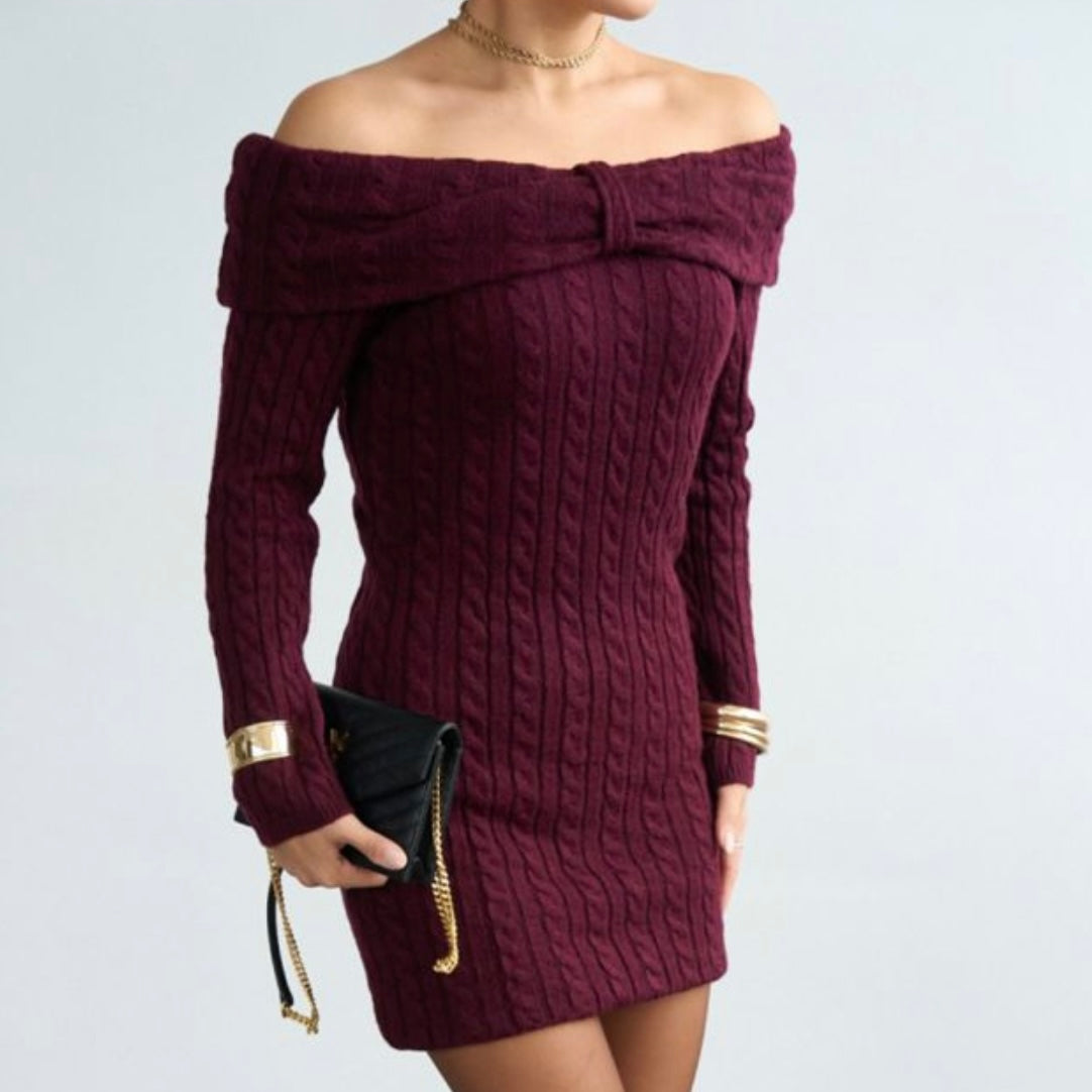 Burgundy Dress