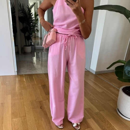 Asymmetrical Pink Set