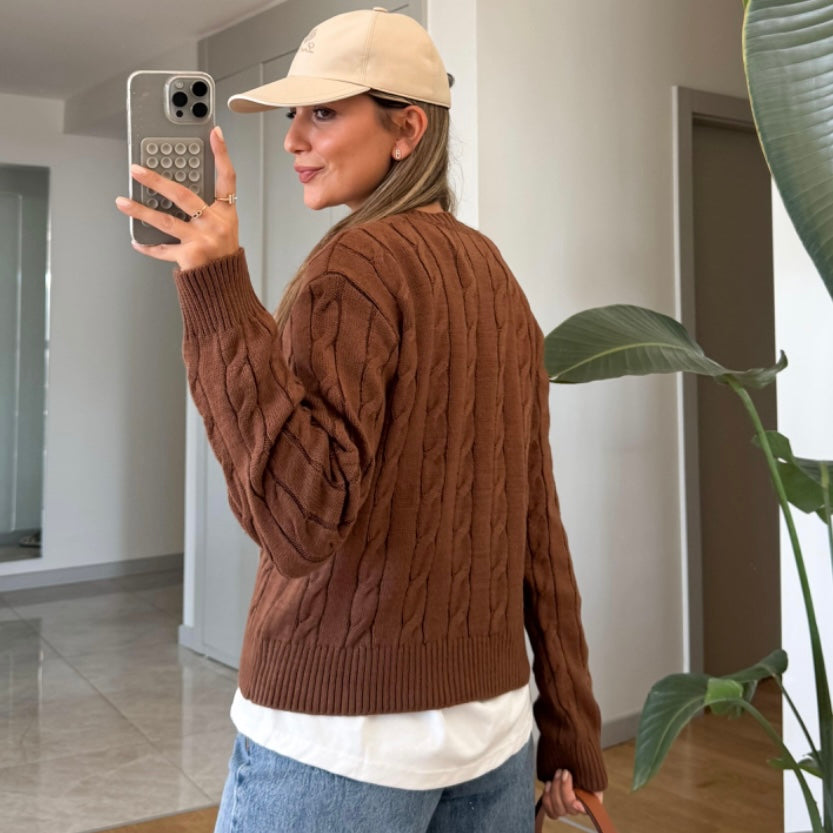 Brown Knit Sweater
