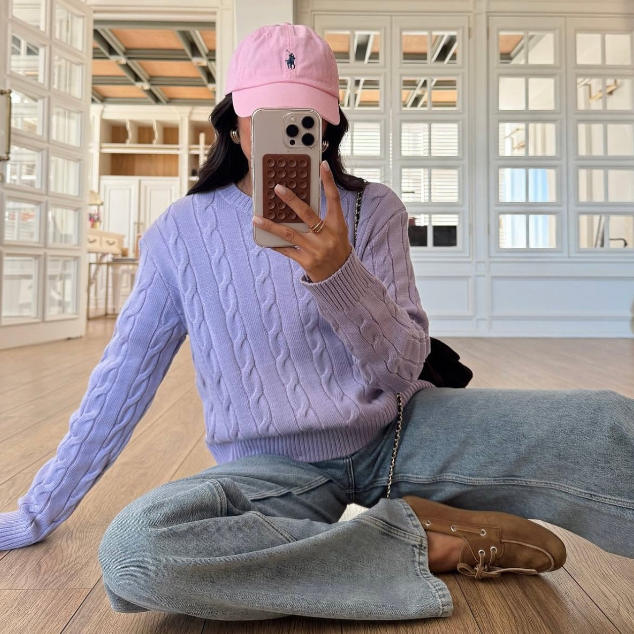 Purple Knit Sweater