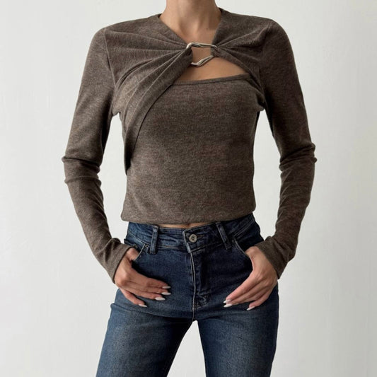 Top With Silver Details