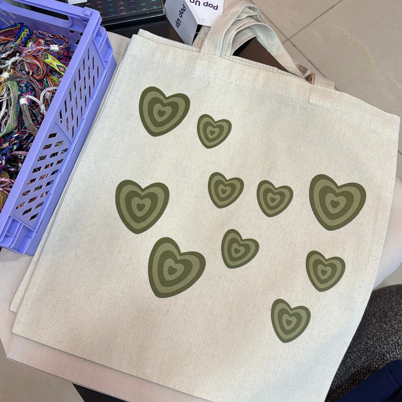 Hearts Tote Bag