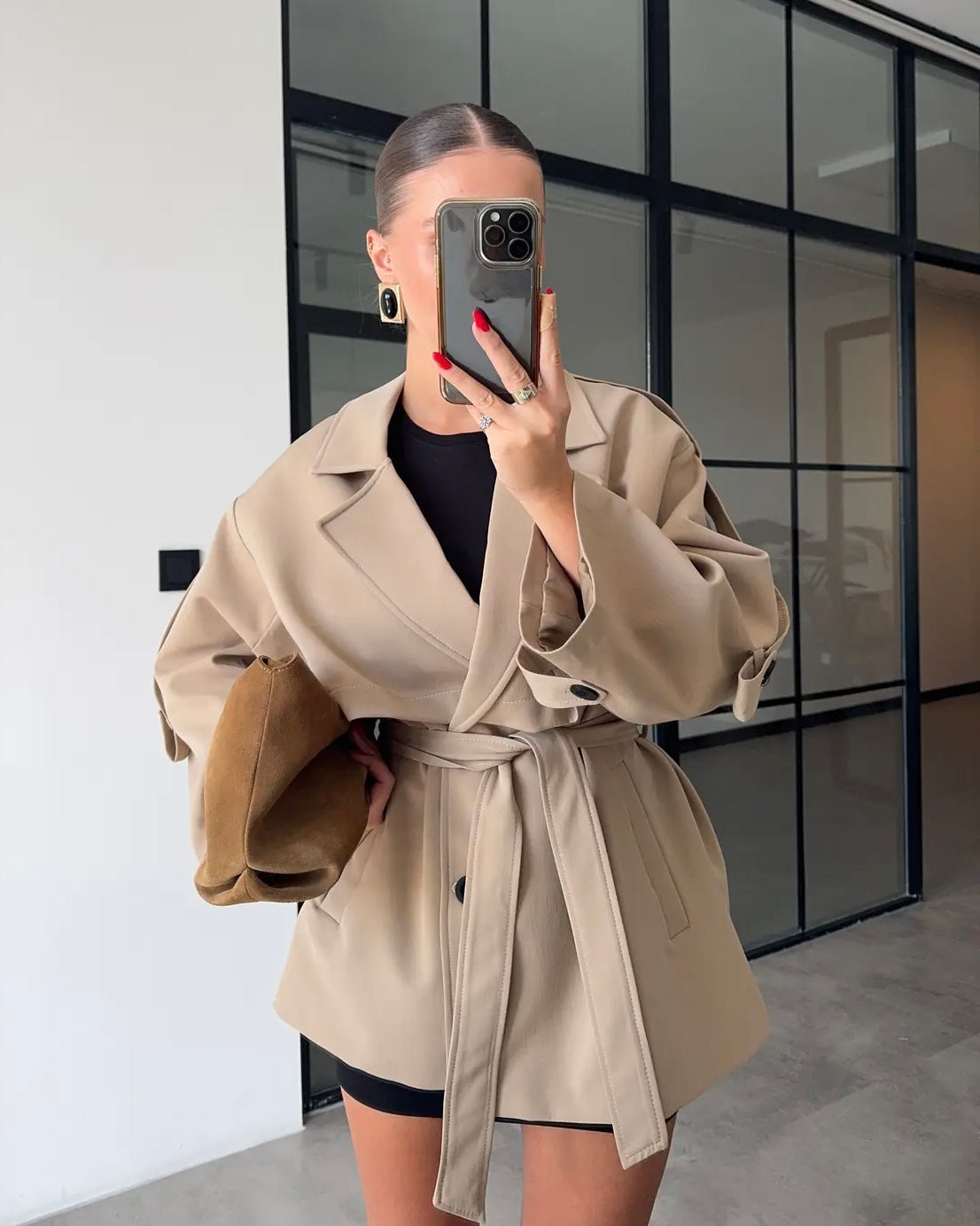 Camel Dalia Trench Coat