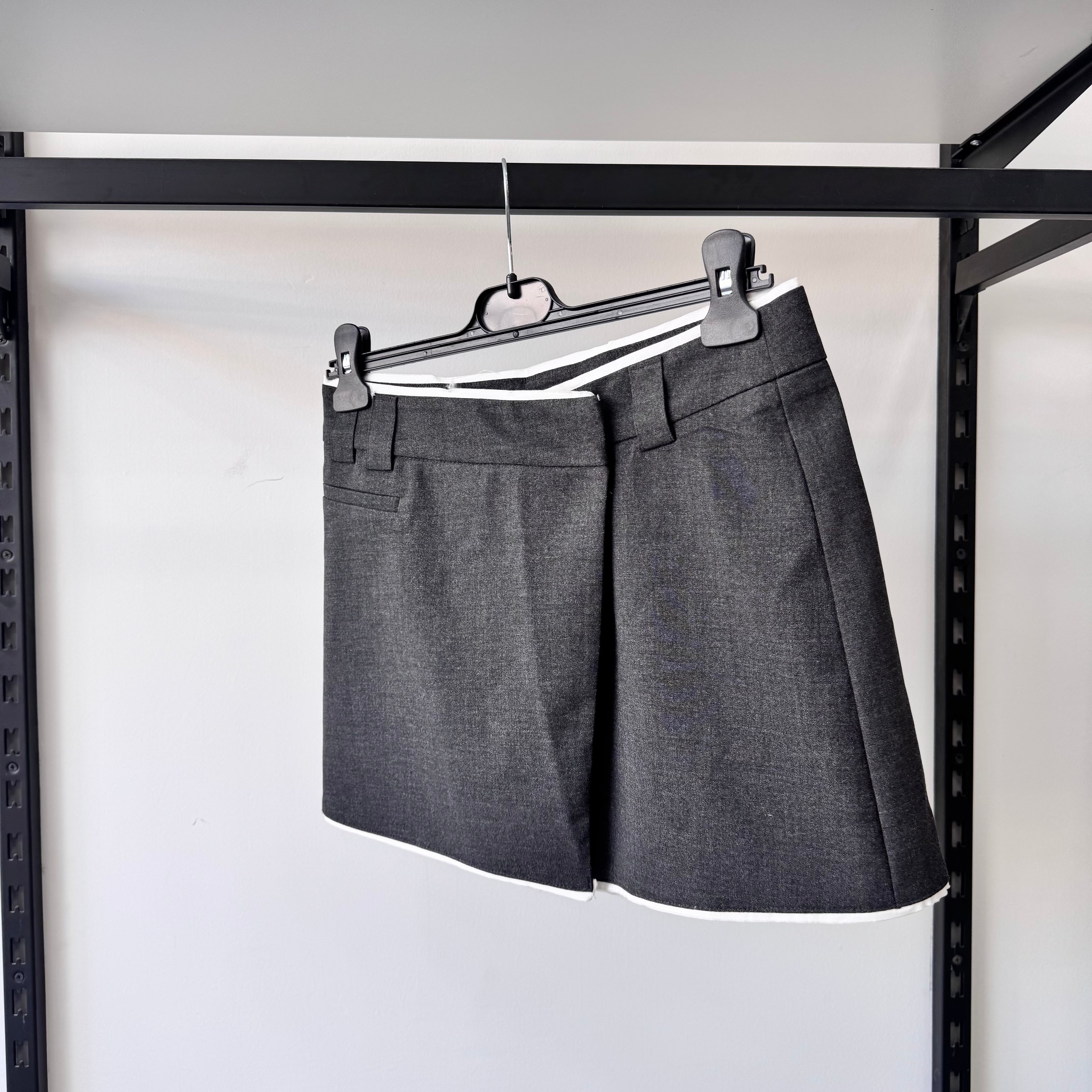 Gray Skirt With Shorts Underneath