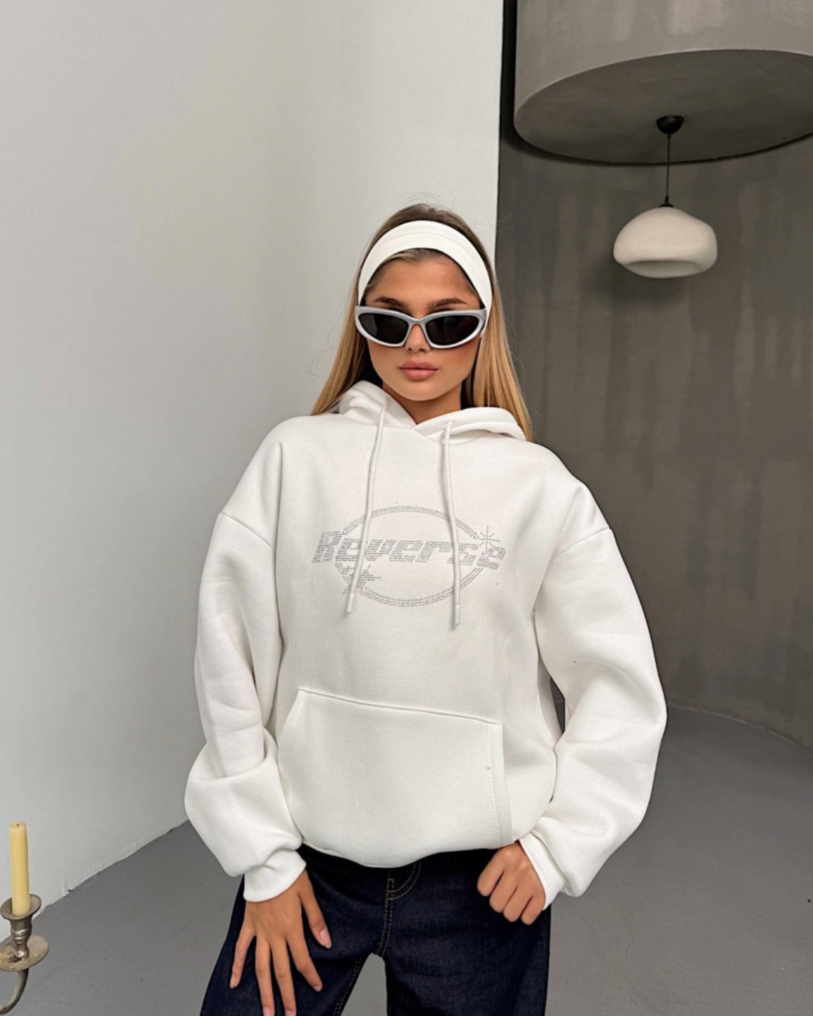 White Reverse Hoodie