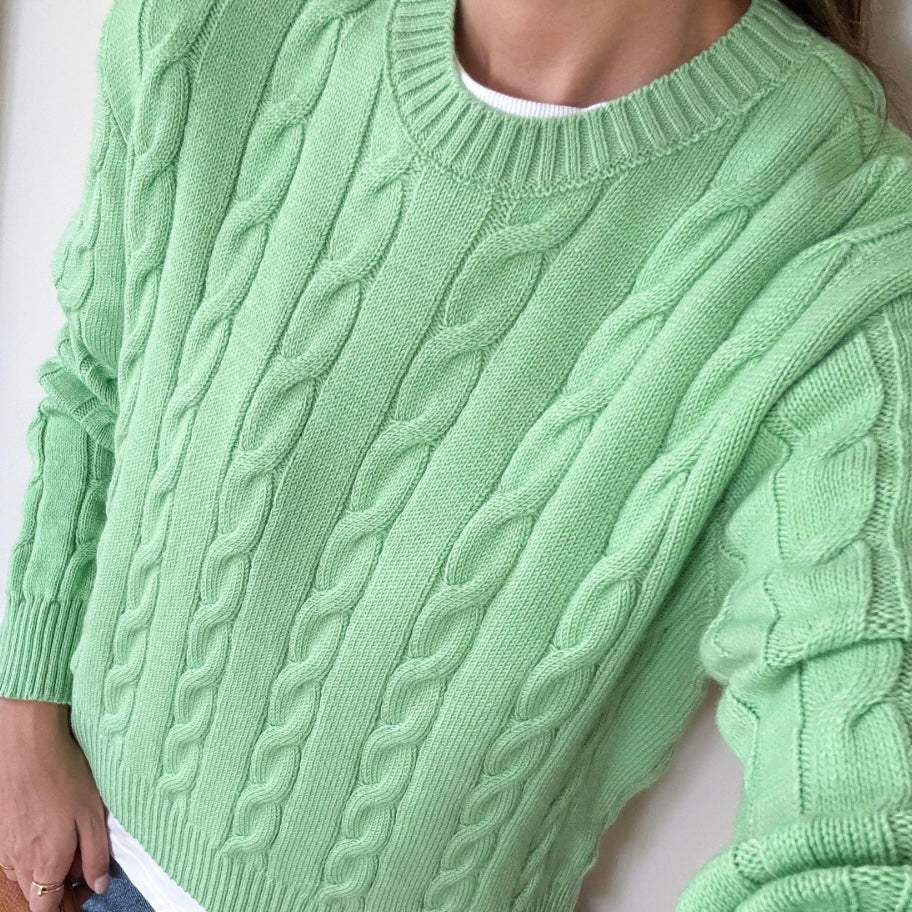 Green Knit Sweater