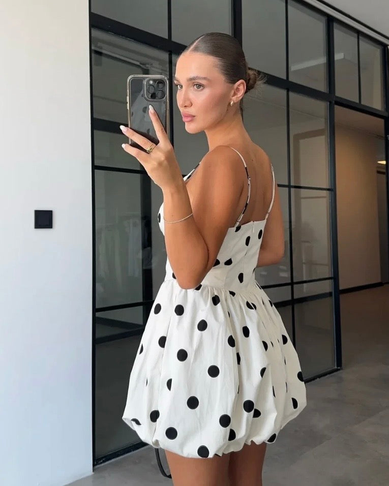 Polka Dots Short Dress