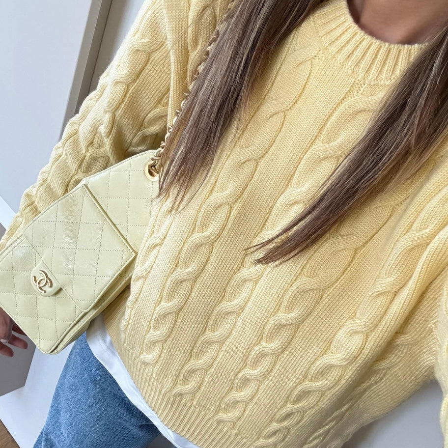 Yellow Knit Sweater
