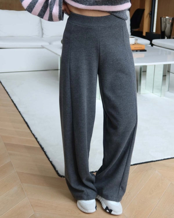 Gray Soft Wool Pants