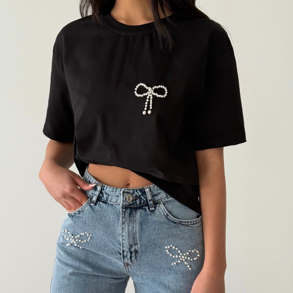 Pearl Bow T-Shirt