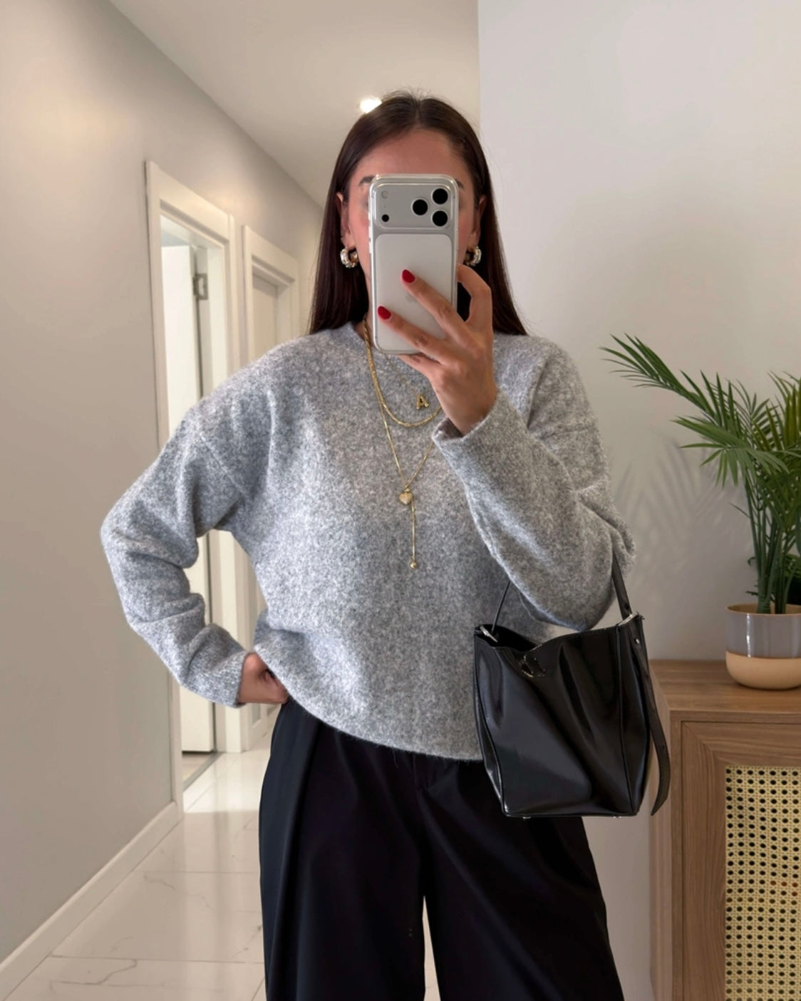 Light Gray Basic Sweater