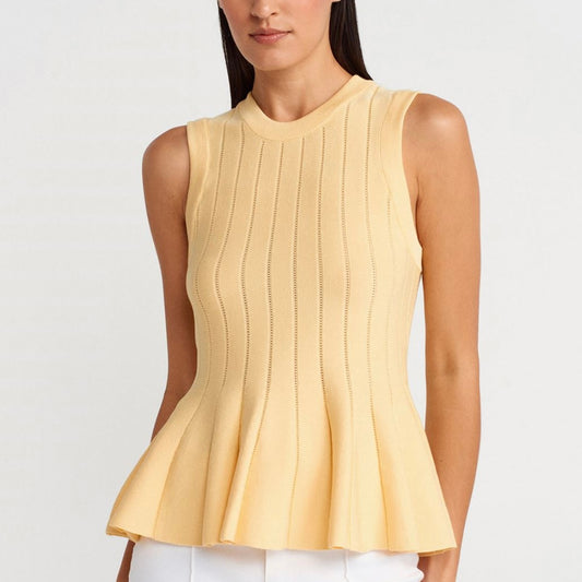 Yellow Knit Top
