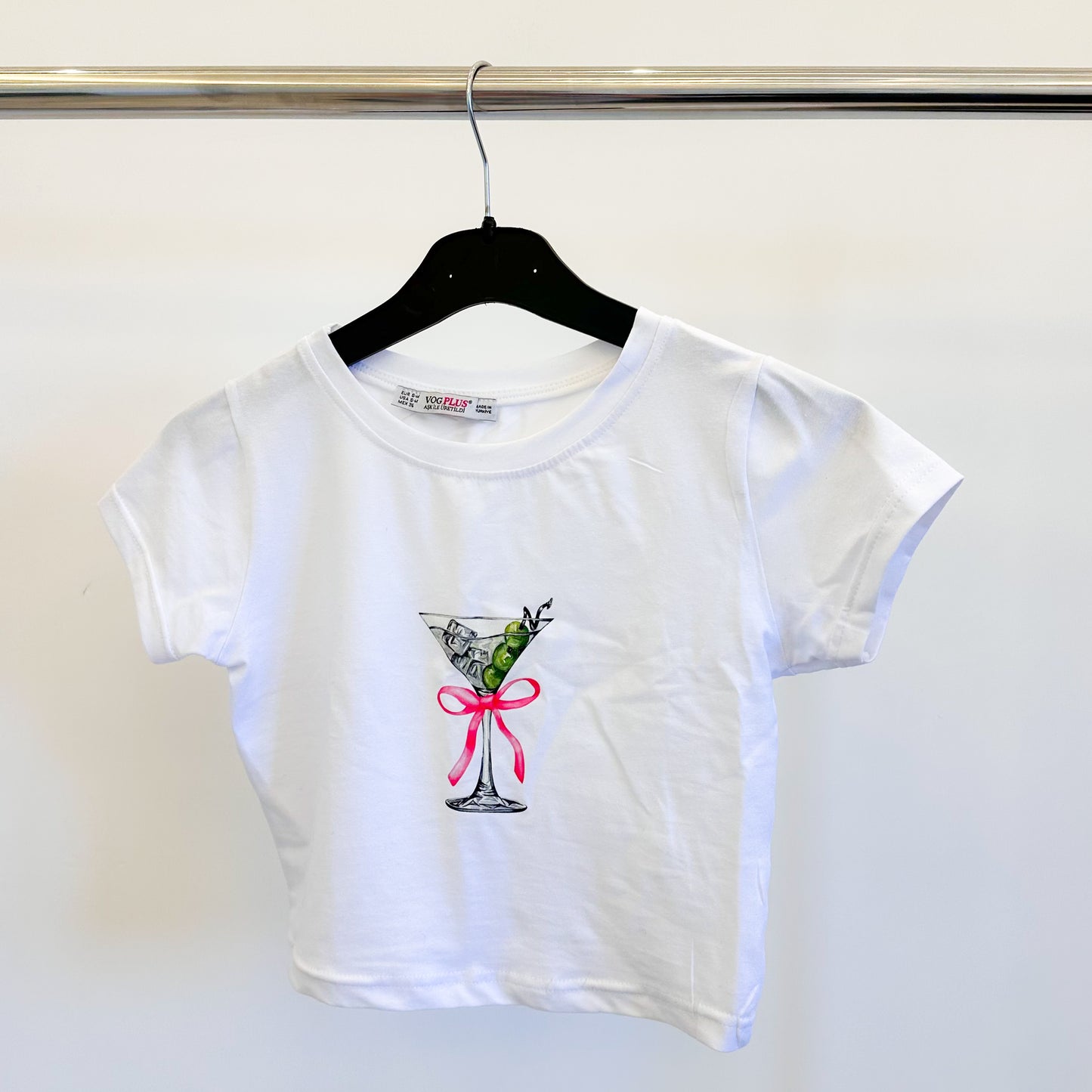 Martini Cropped T-Shirt