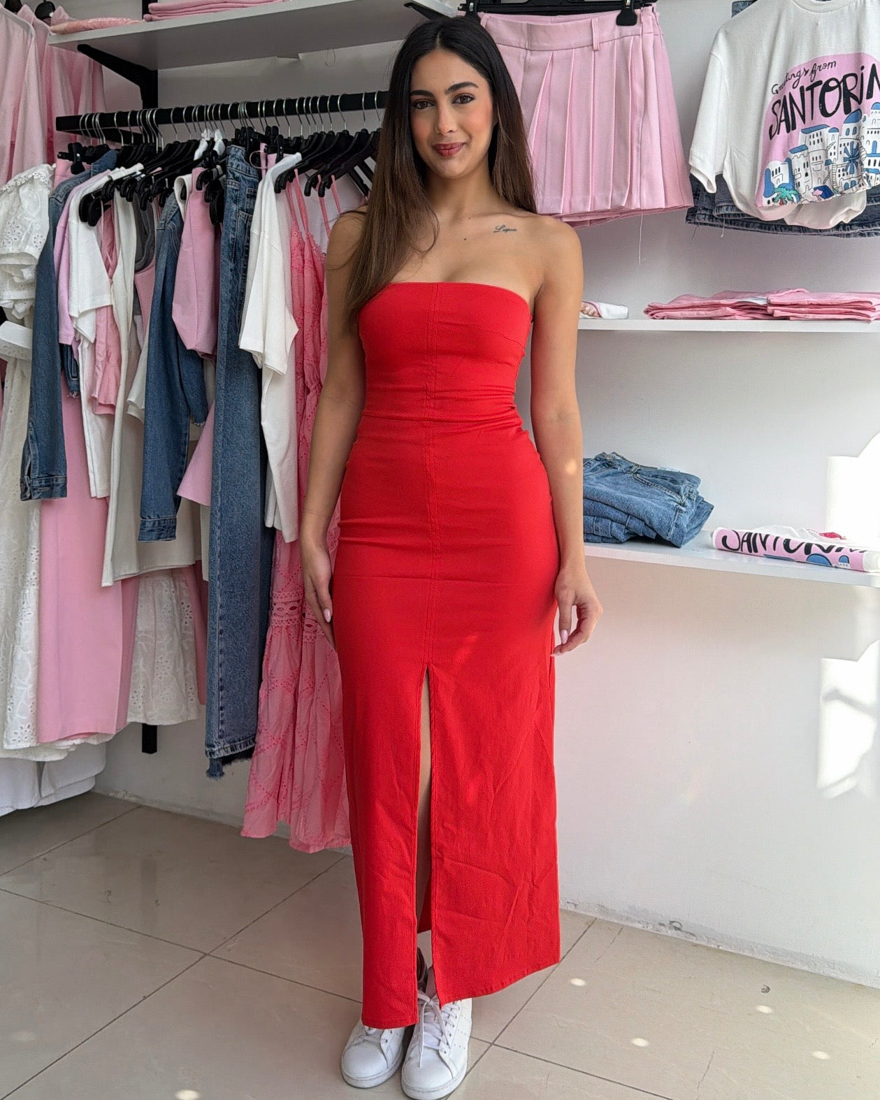 Red Dress With Slit