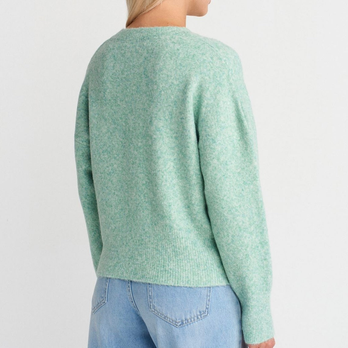 Cyan V Neck Sweater