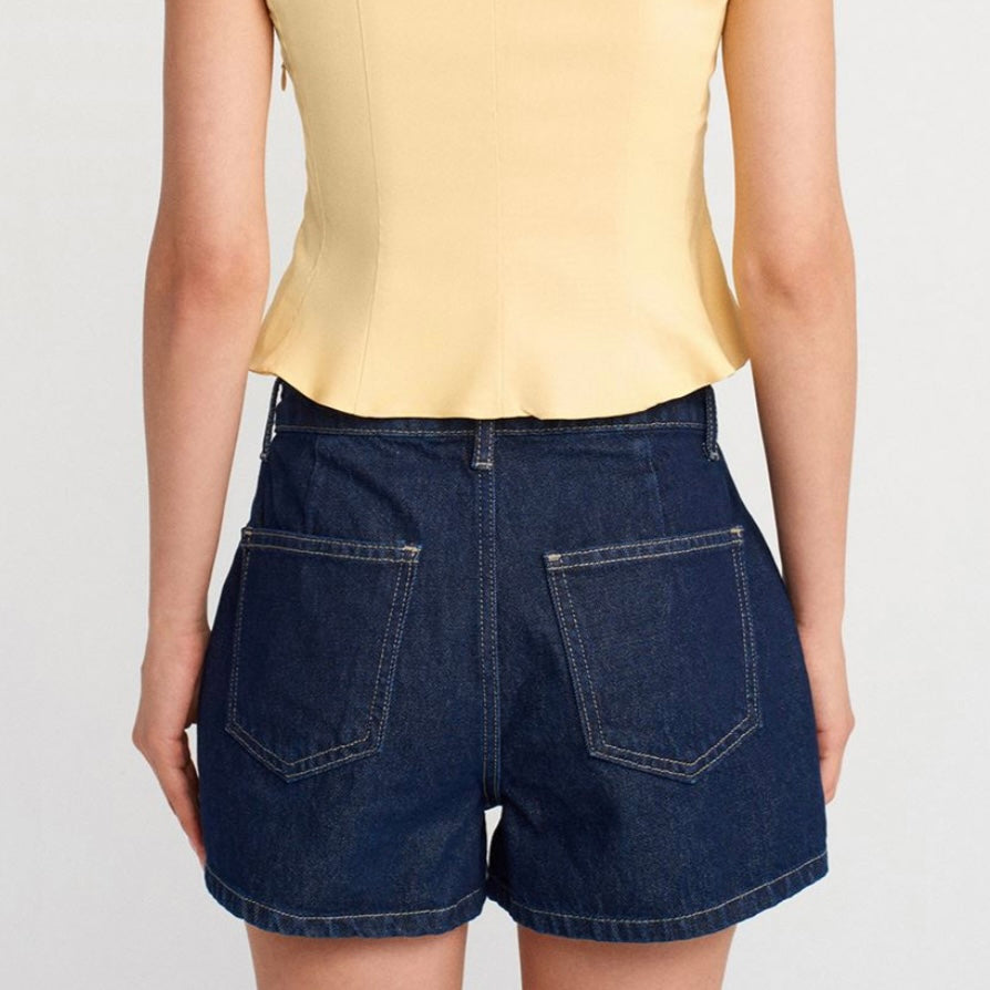 Dark Denim Shorts
