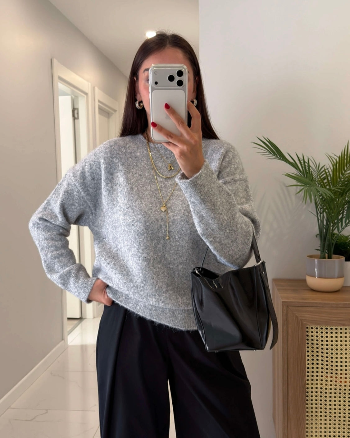 Light Gray Basic Sweater