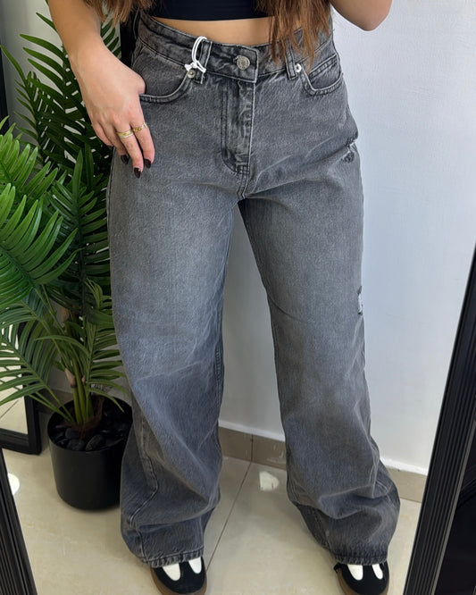 Gray Denim Pants 17
