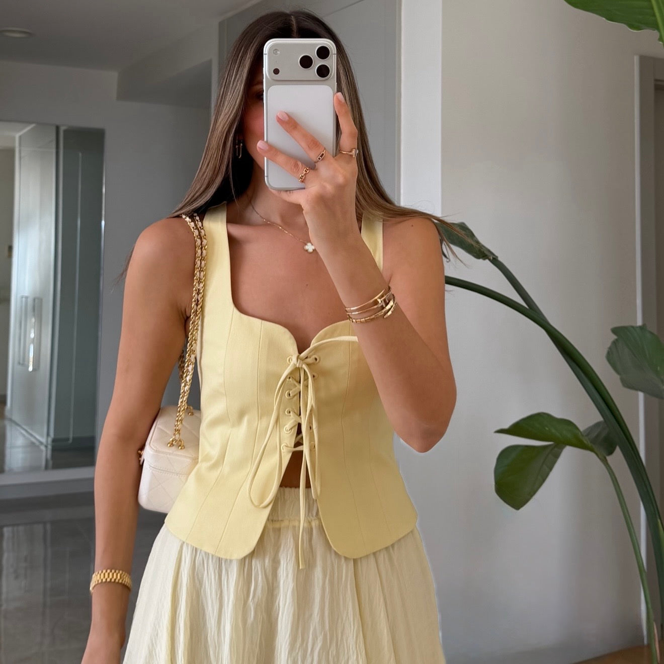 Butter Yellow Corset
