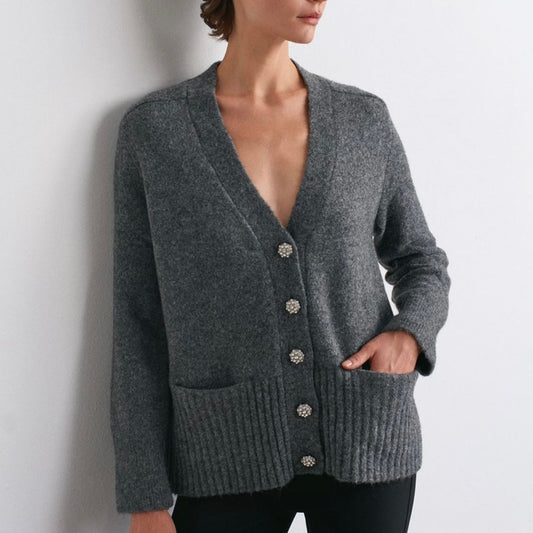 Gray Long Cardigan
