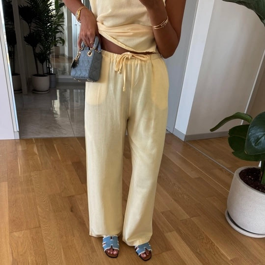 Asymmetrical Butter Yellow Set