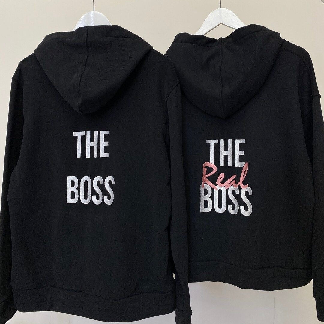 Boss matching hoodies