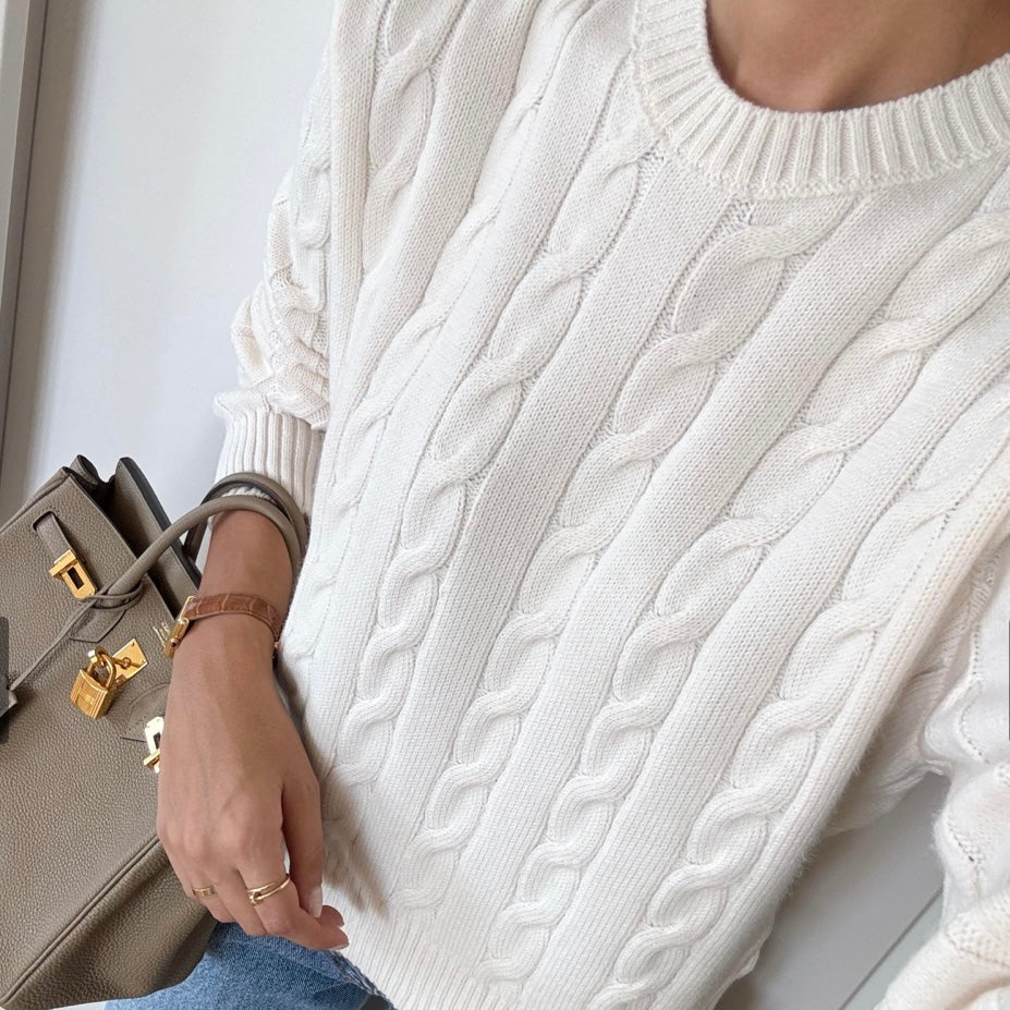 White Knit Sweater