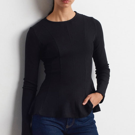 Black Flare Top