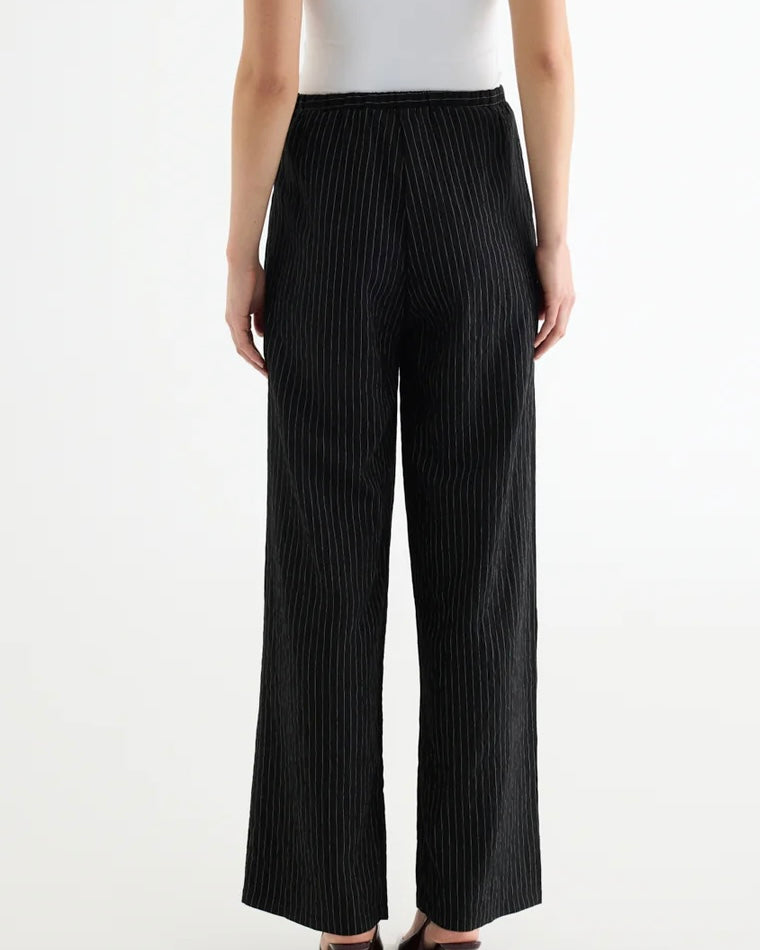 Black Striped Pants