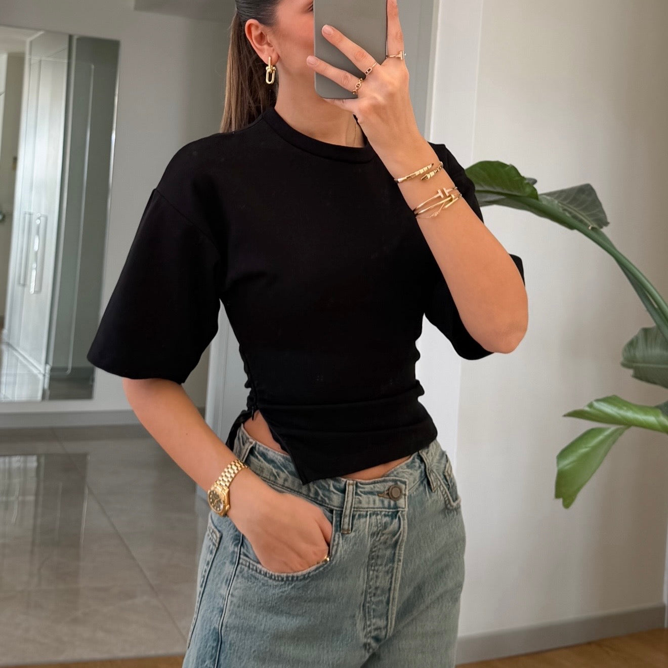 Black Fitted T-Shirt