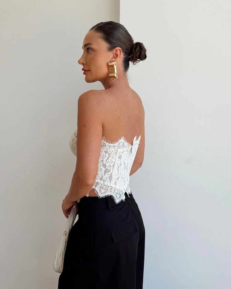 White Lace Corset