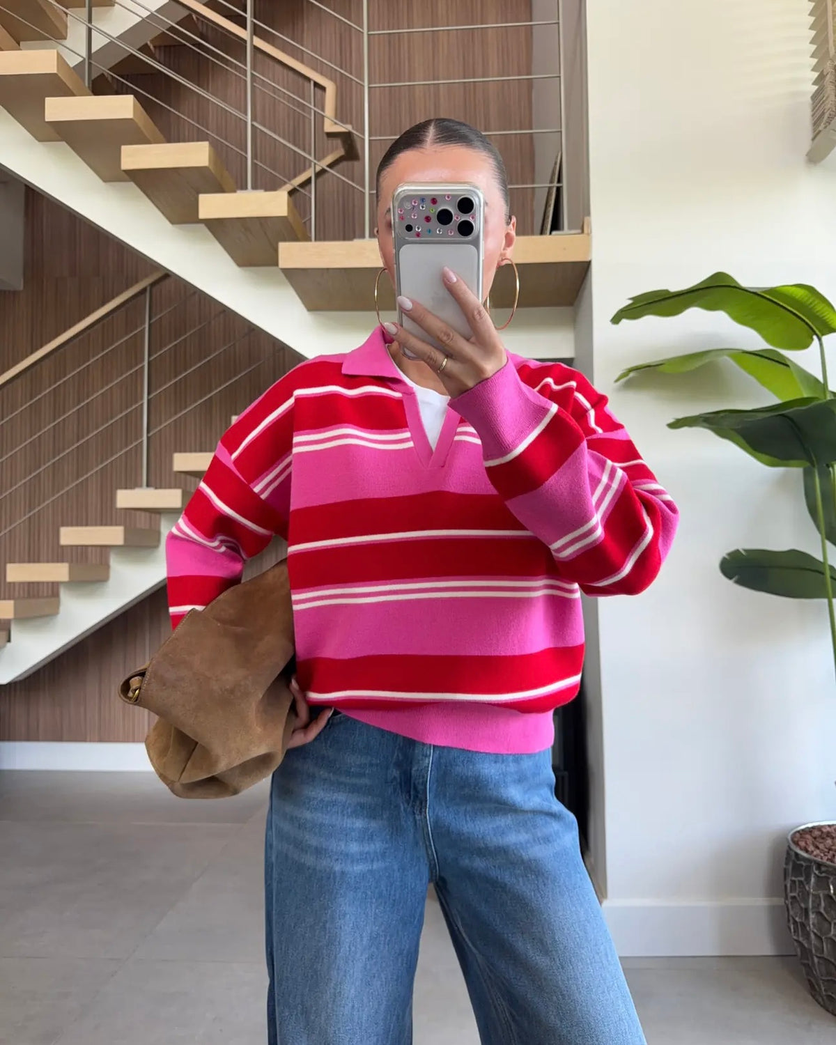 Red Striped Sweater