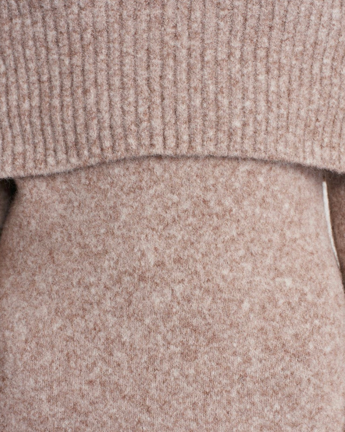 Beige Off-Shoulders Dress