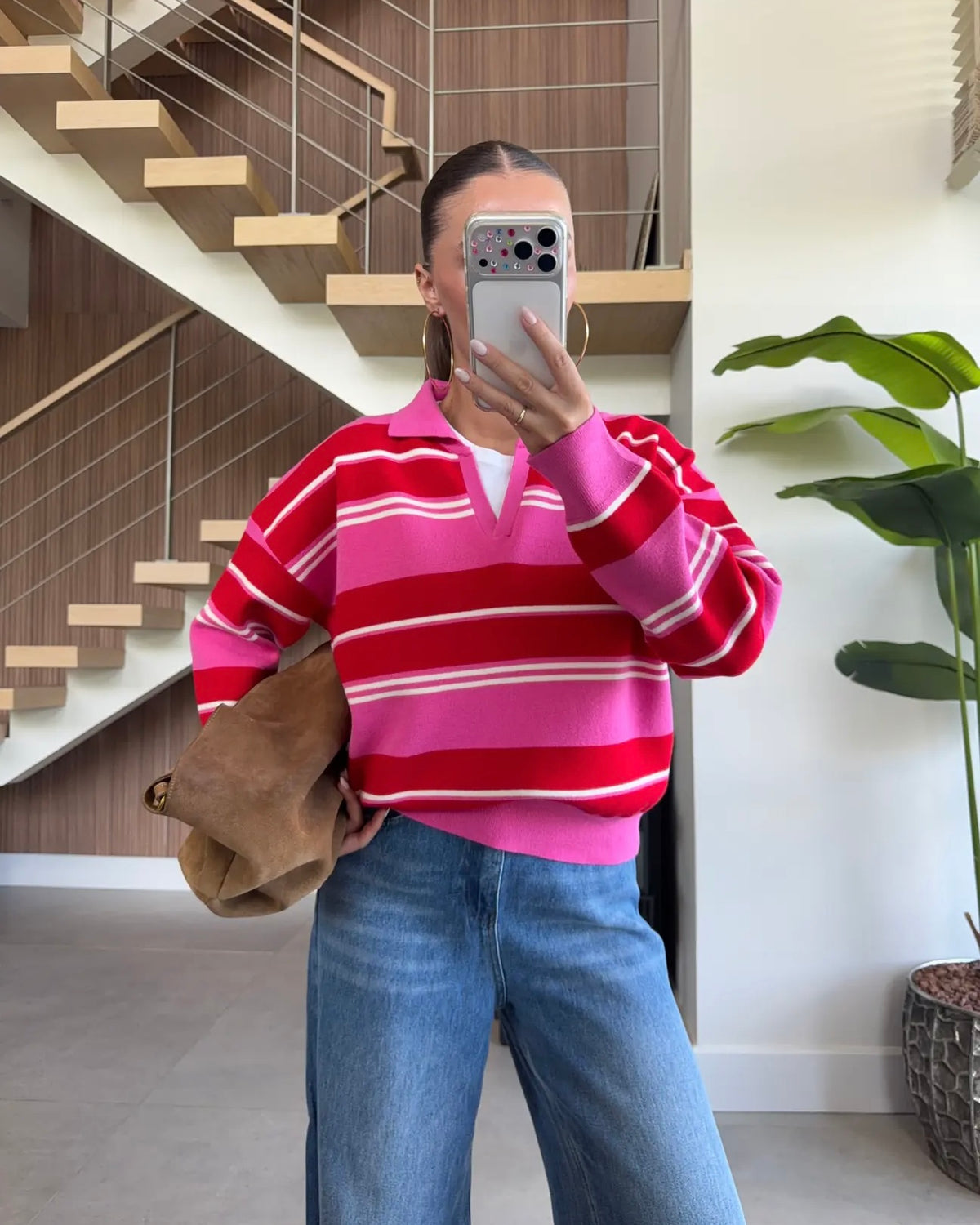 Red Striped Sweater