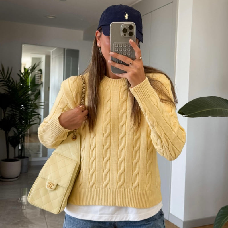 Yellow Knit Sweater