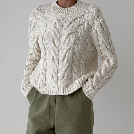 Beige Knit Sweater