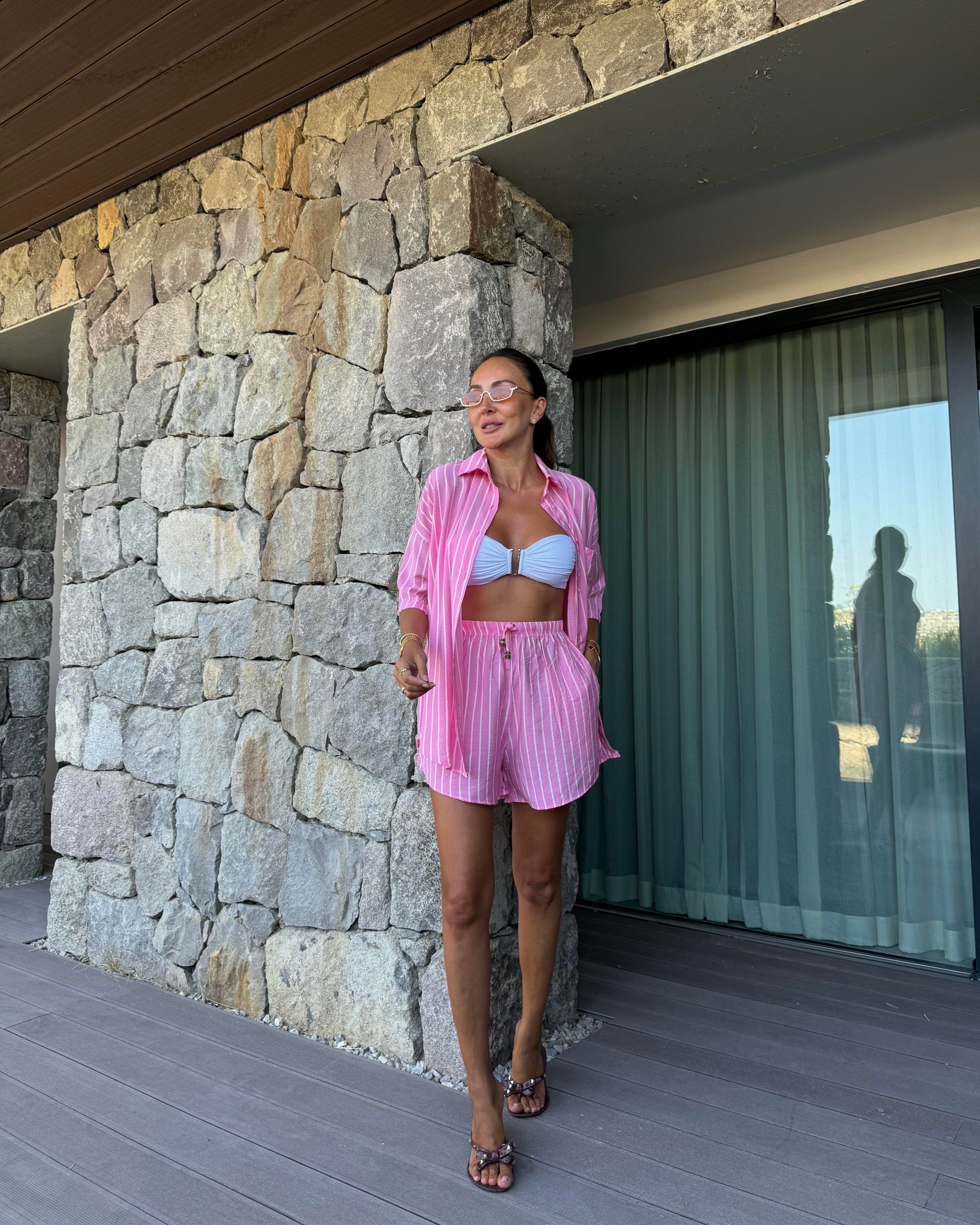 Pink Striped Set