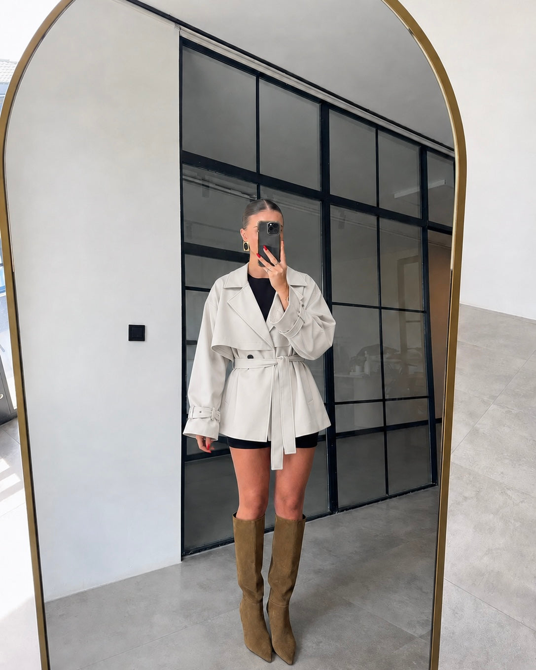 Beige Dalia Trench Coat
