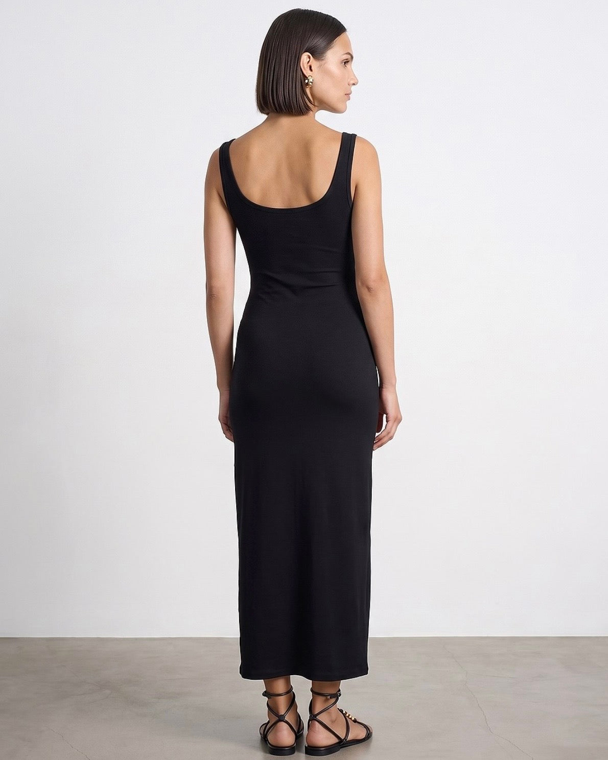 Padded Black Dress