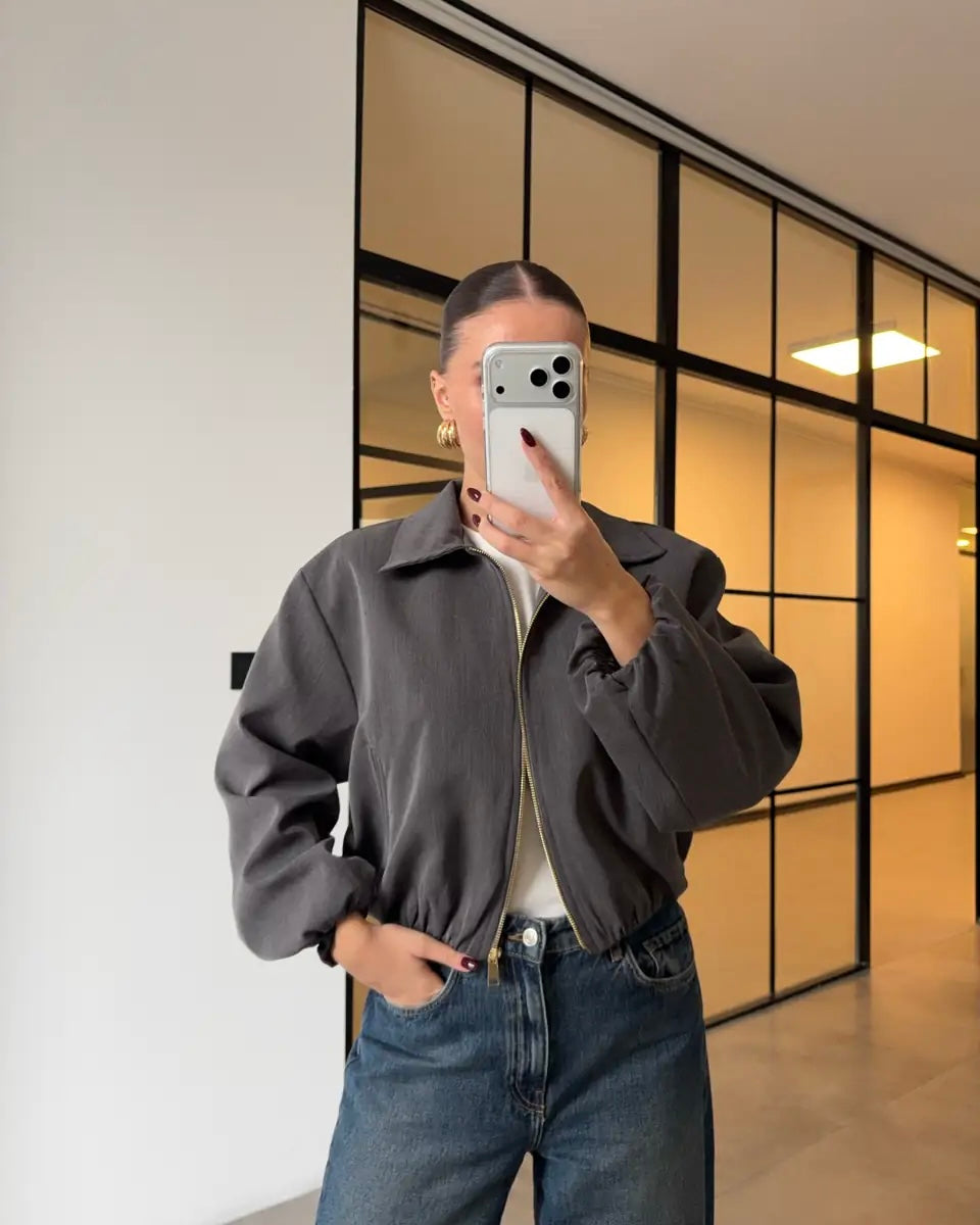 Short Bomber Jacket