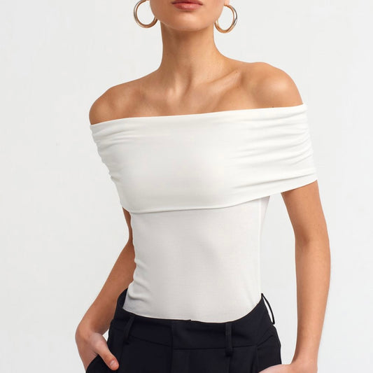White Off Shoulders Top