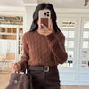 Brown Knit Sweater